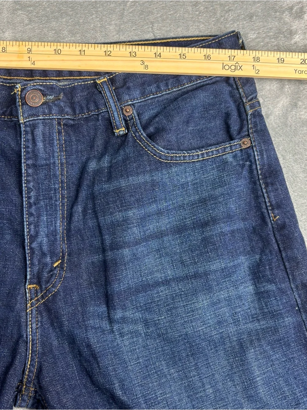 Levi's 569 Jeans Mens 34X32 (Fit 34X33) Blue Loose Straight Denim Relaxed Baggy